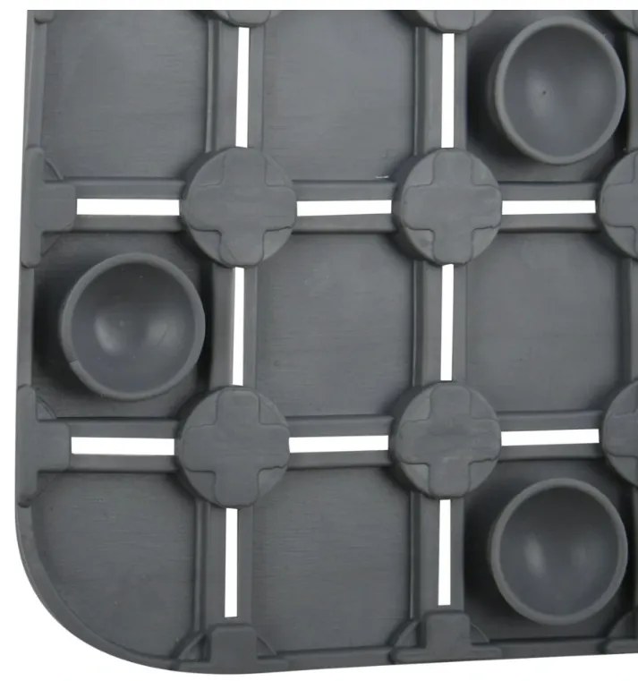 Spirella QUADRO Premium csúszásgátló zuhanytálca, szürke, 54 x 54 cm