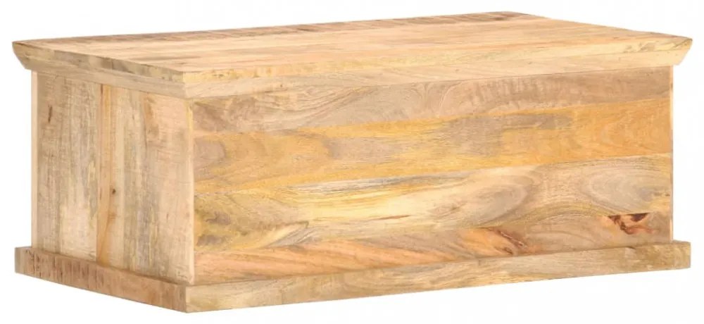 vidaXL tömör mangófa és természetes nád dohányzóasztal 90 x 50 x 35 cm