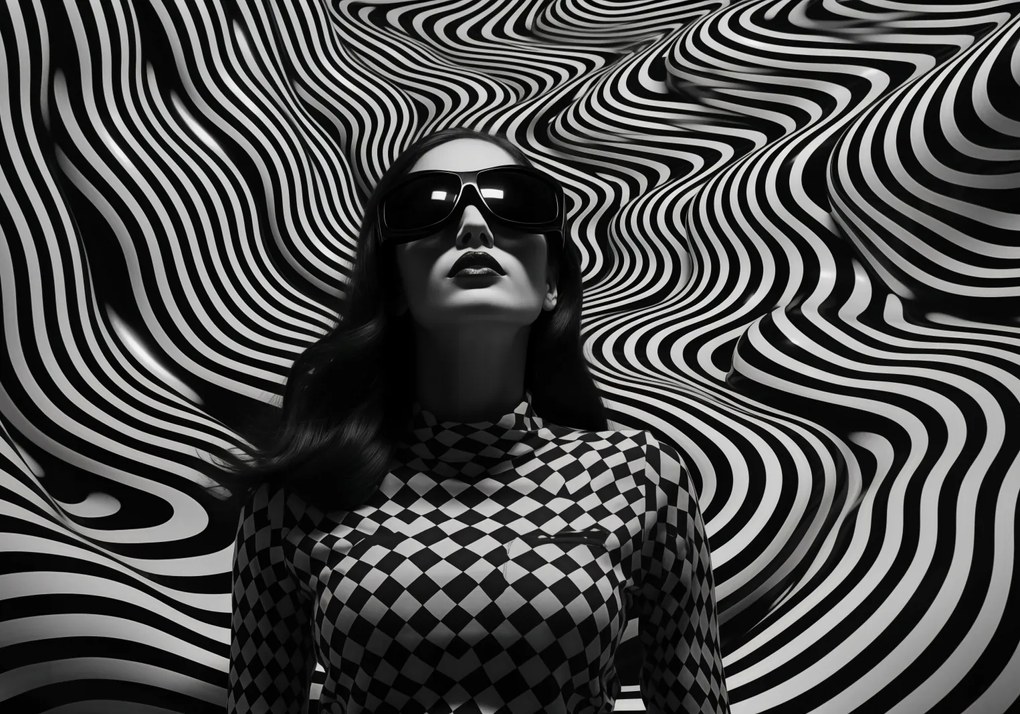 Poszter 66,5x46,5cm Kontraszt fekete szemüveggel