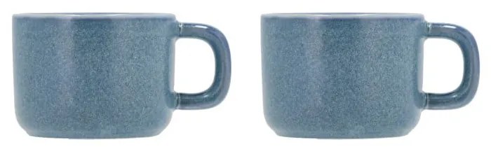 Fjord 2 db-os kék porcelán bögre szett, 100 ml - Villa Collection