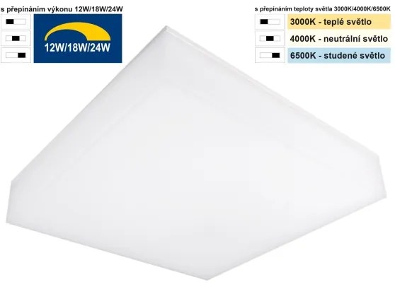 Top Light - LED Fürdőszobai mennyezeti lámpa BOXTER LED/24W/230V IP54 28x28 cm