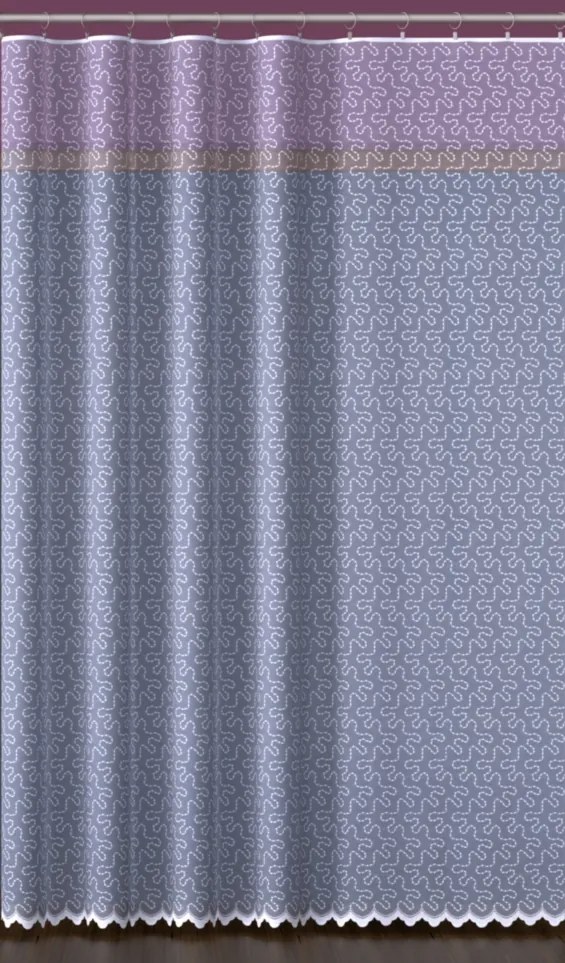 Modern Sima Függöny Kész Szalaggal 600x180