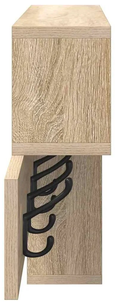 Fali Kabáthorog sonoma tölgy 100 x 12 x 43.5 cm Faanyag
