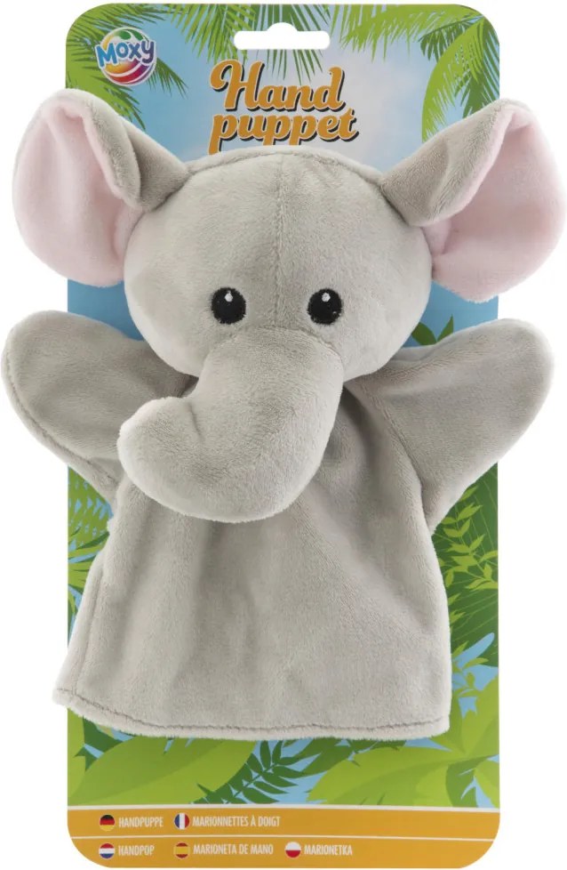 Elefánt Moxy kesztyűbáb 21 cm