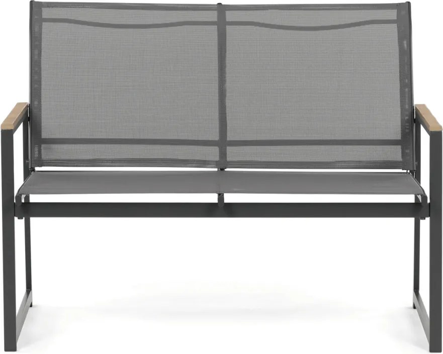 Kerti bútor garnitúra, hálós kivitel, szürke, AZS-S1212 GREY