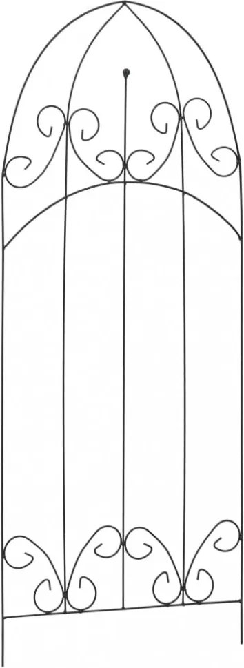 3 db fekete vas növényfuttató állvány 40 x 100 cm