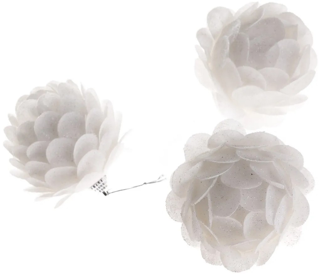 Fiore függő díszek 6 cm készlet, 3 db