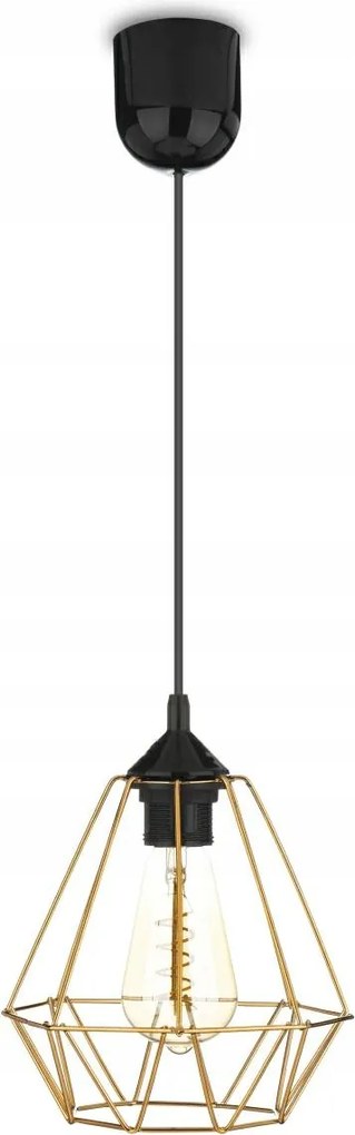 Függőlámpa Paris Diamond 19 cm réz csillár Loft Glamour Nappali Modern