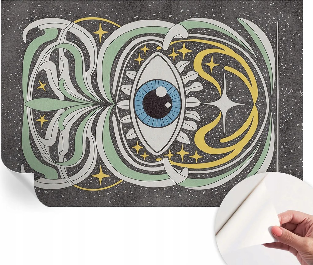 Öntapadós fotótapéta a konyhába Mosható Szimmetrikus szem 152x104 cm