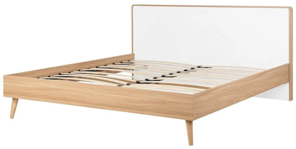 Franciaágy 160 cm SERVI (ágyráccsal) (világos fa). 1007527
