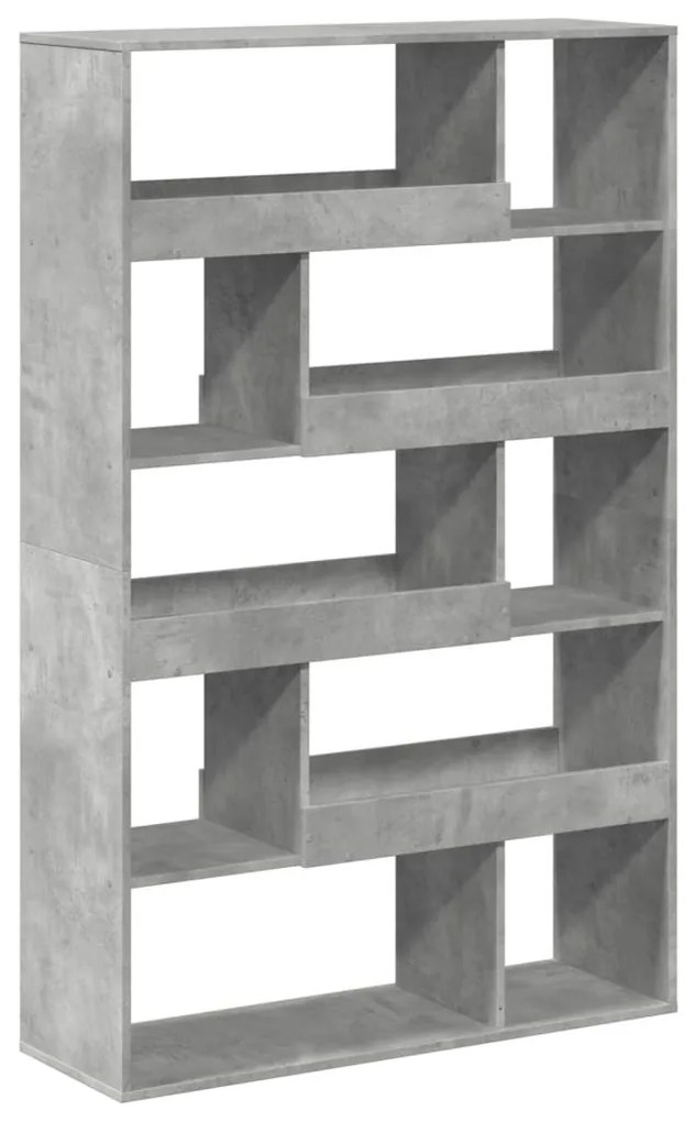 betonszürke szerelt fa térelválasztó 100 x 33 x 156,5 cm