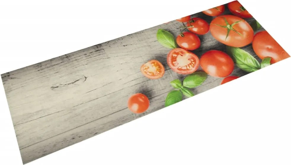 vidaXL mosható paradicsommintás bársony konyhaszőnyeg 60x180 cm