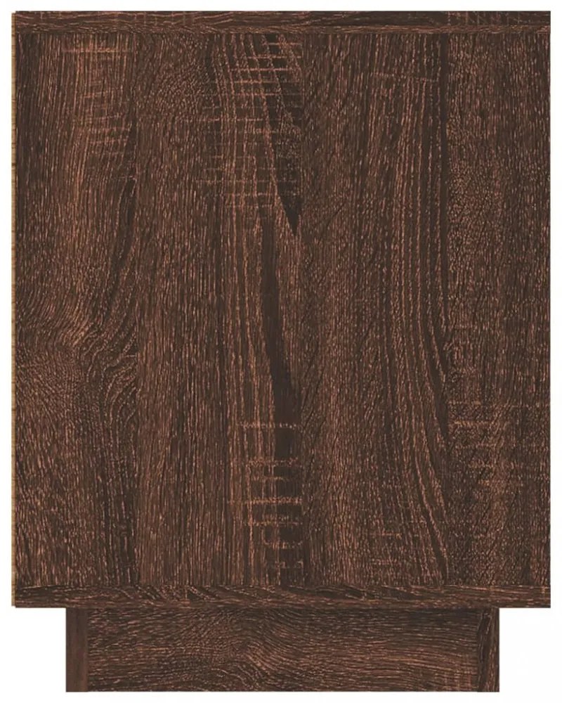 barna tölgyszínű szerelt fa TV-szekrény 80x35x45 cm