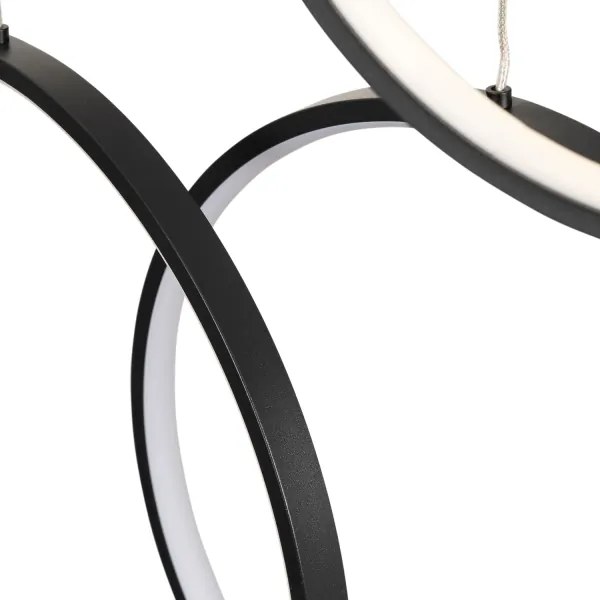 Brilagi - ECHO LED függeszték kábelen, 80 W, 230 V, 4000 K, átm. 50 cm, fekete