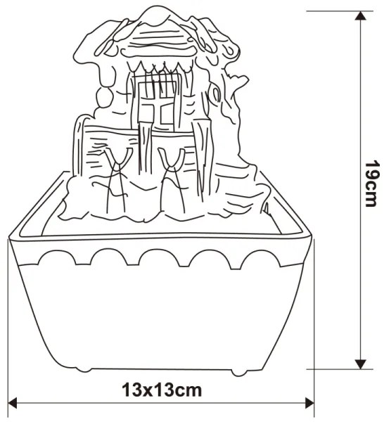 Globo 93031 - LED-es dekoratív szökőkút LED-RGB/0,13W/230V