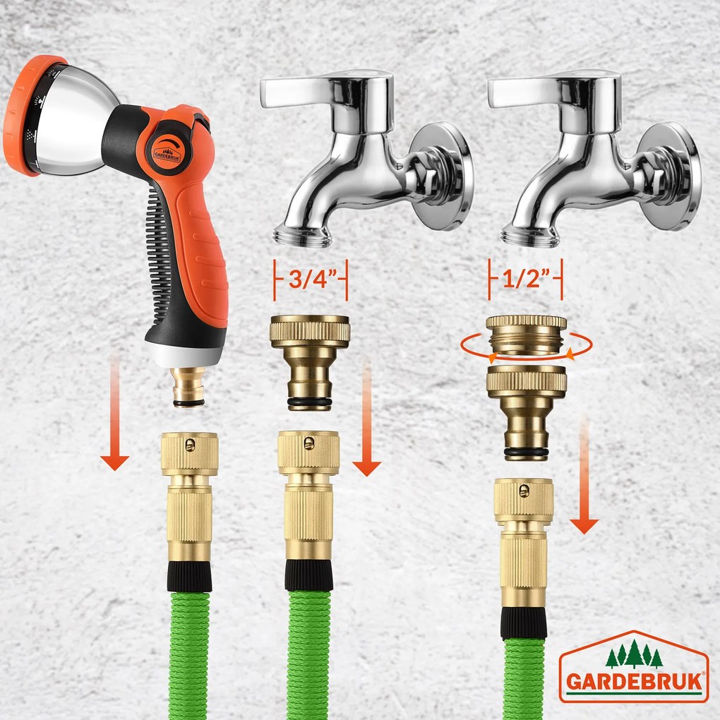 ARIANA flexibilis vízcső, 30m, zöld Gardebruk