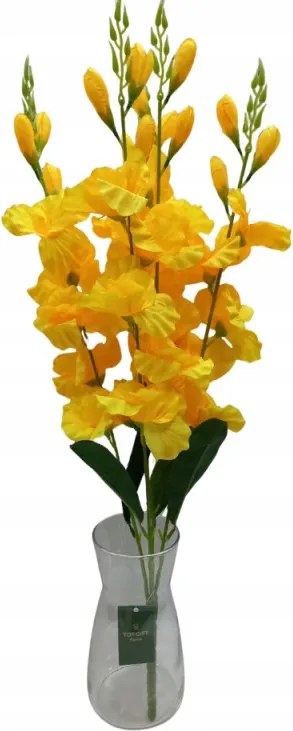 Dekorációs virágok Csokor Kard sárga