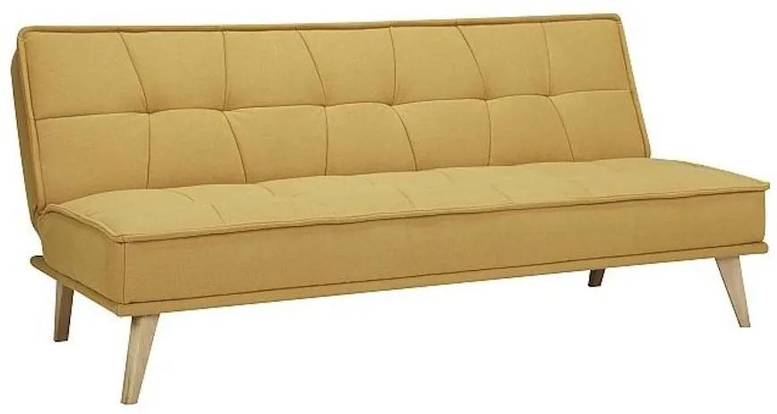 OTAKAR ágyazható kanapé, 181x80x81, sárga