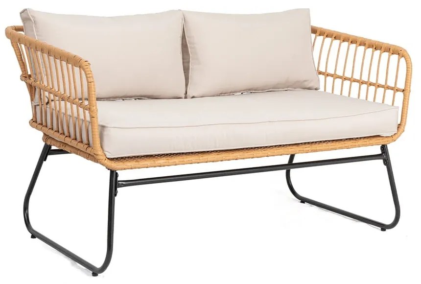 Vistdal bézs mesterséges rattan kerti bútor szett - Bonami Essentials