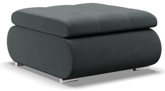 Tokio puff, bársony, szürke