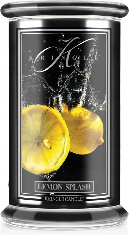 Lemon Splash Kringle Candle nagy gyertya két kanóccal (624g)