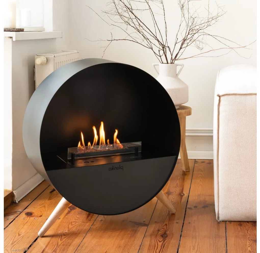 Planika Bubble Fali & Floor BEV - BIO kandalló távirányítással 72,6x65 cm 2,5kW