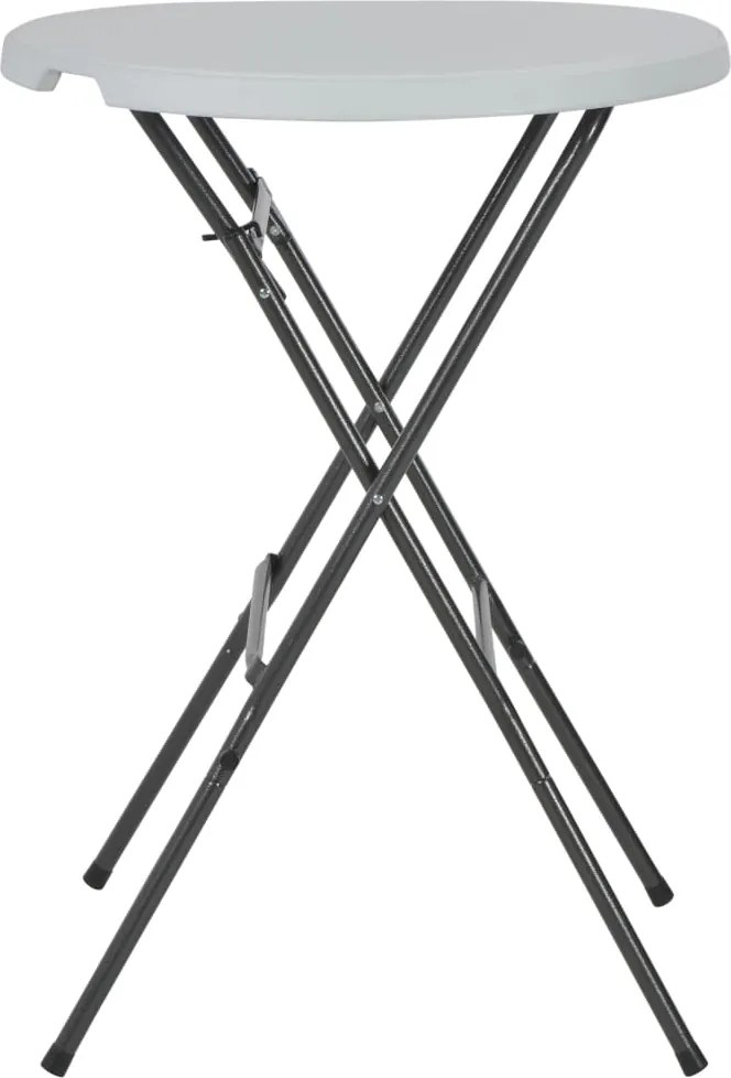 vidaXL fehér HDPE összecsukható bárasztal 80 x 110 cm
