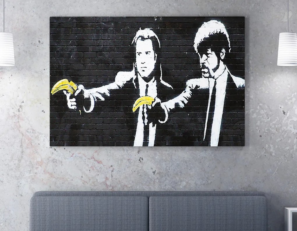 WY65 Banksy Pulp Fiction vászonkép, 70 x 100 cm