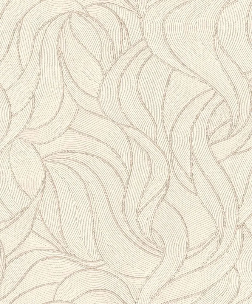 Decoprint Terra Nova Refined Organic bézs hullámos texturált vlies tapéta – TN29070
