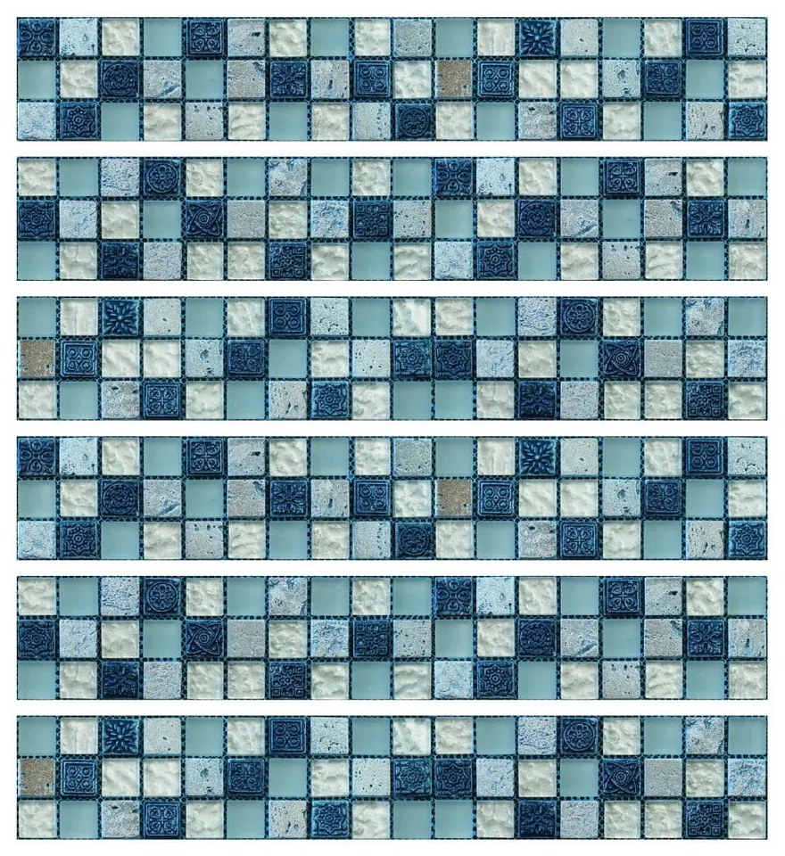 Matrica szett csempére 6 db-os 30x5 cm Artemis – Ambiance