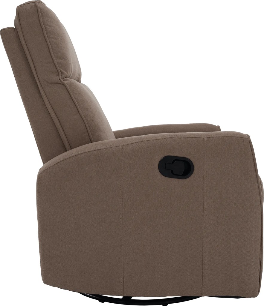 Relax forgószék fotel, szürkésbarna taupe, MEKENZI
