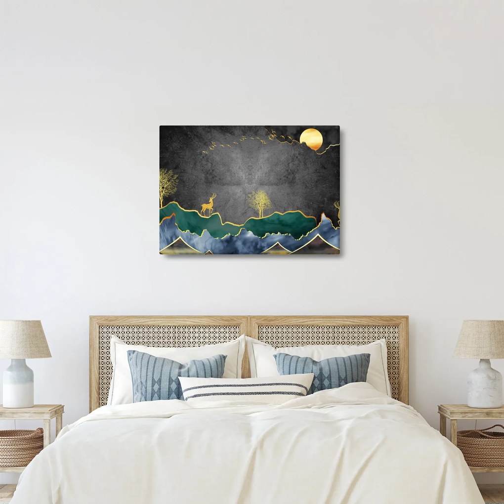 Kép - Hegyi táj (70x50 cm)