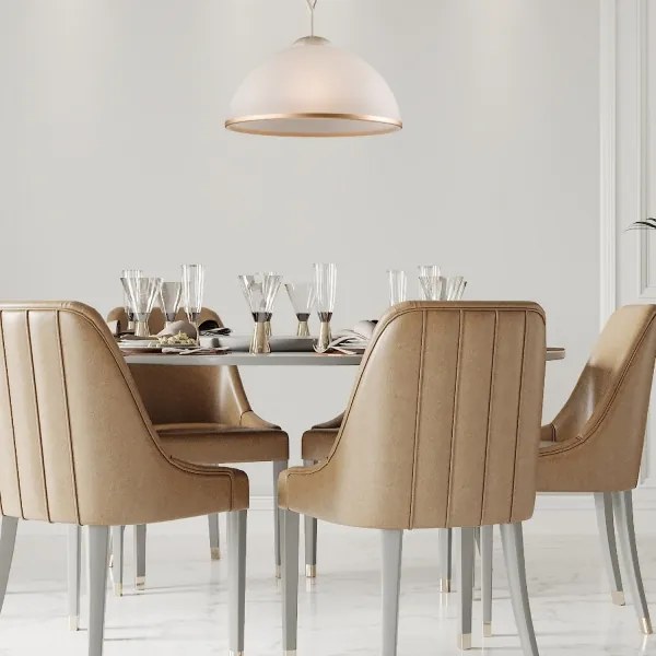 Brilagi - LED Csillár rúdon ANTICO 1xE27/60W/230V fehér patina