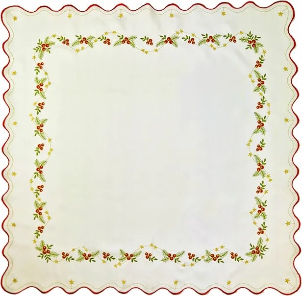 Karácsonyi terítő áfonyapiros 40x90