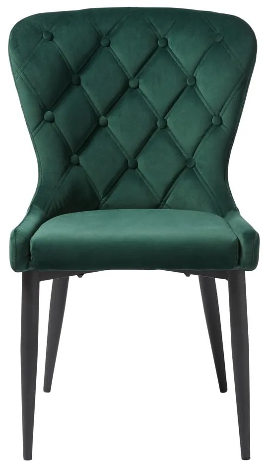 Zöld bársony étkezőszék Granby – Unique Furniture