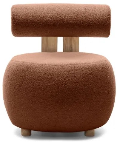 Barna design fotel HANNA, tölgy