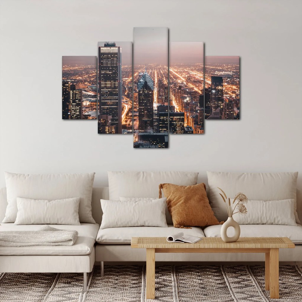 Fényes metropolisz képe (150x105 cm)