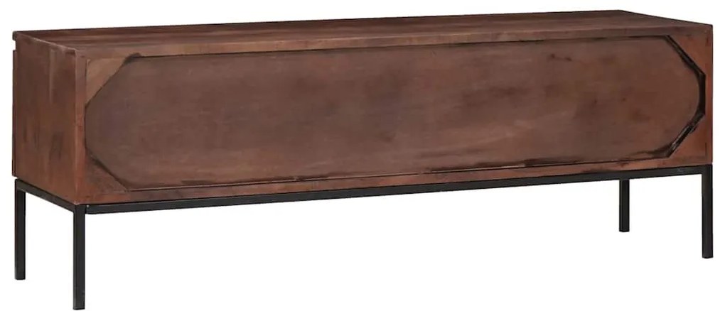 Média tárolószekrények és állványok mézbarna 110 x 30 x 36 cm