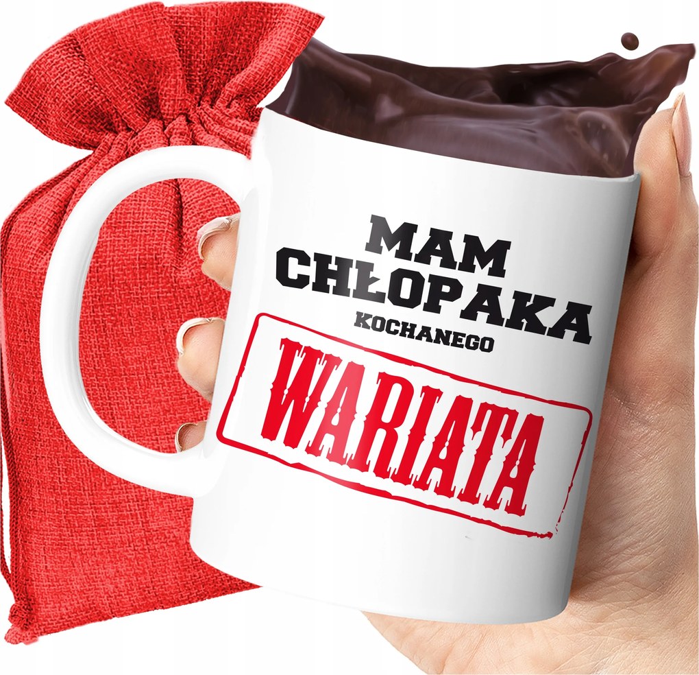 Bögre Van Egy Barátom Egy Kedves Őrült Ajándék Valentin Napra Nyomott Mintával