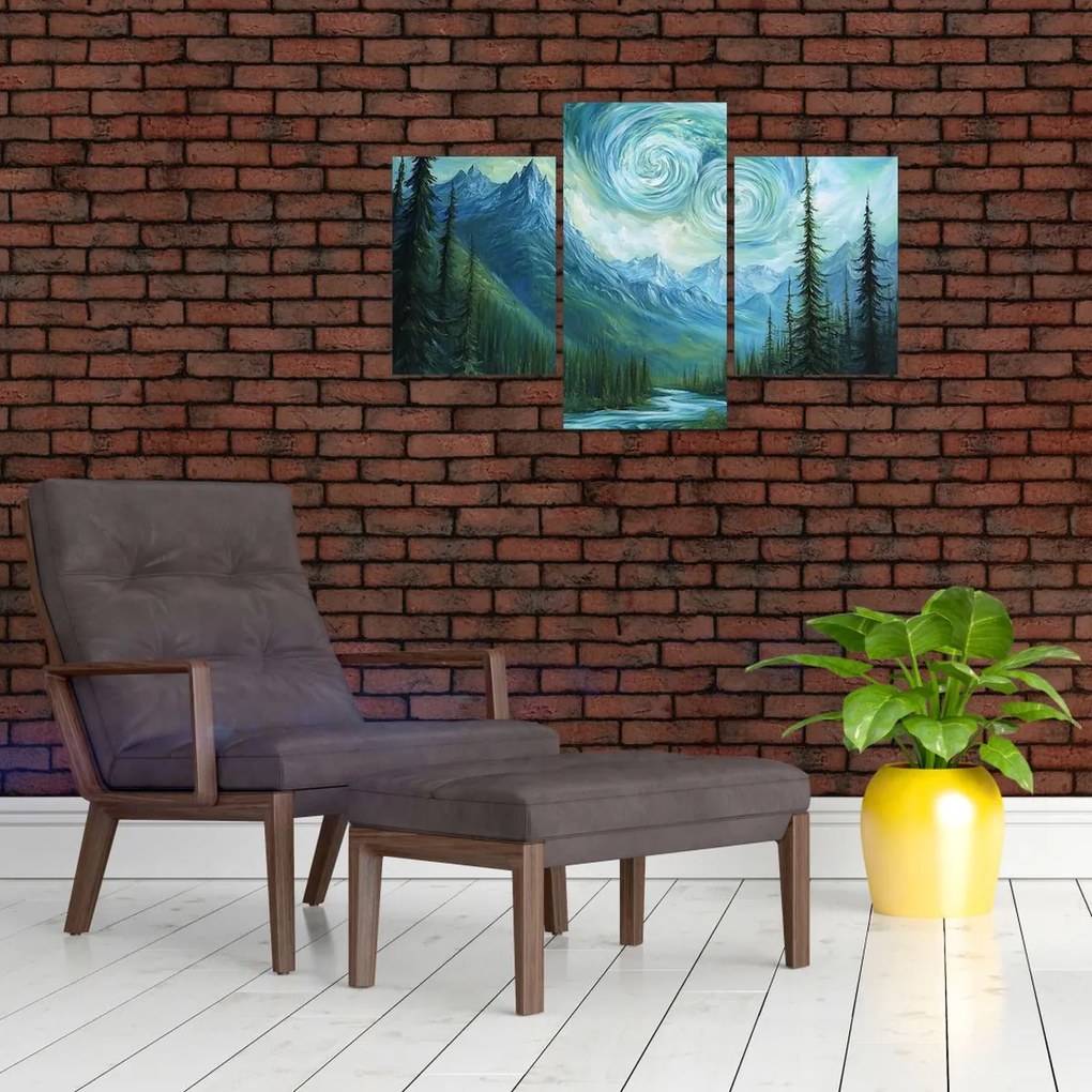 Kép - Táj Van Gogh érintésével (90x60 cm)