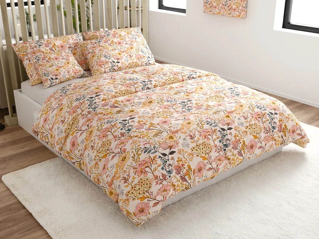 Pamut ágynemű BLUMIRA POLY színes kivitel Ágyneműhuzat mérete: 70 x 90 cm | 140 x 220 cm