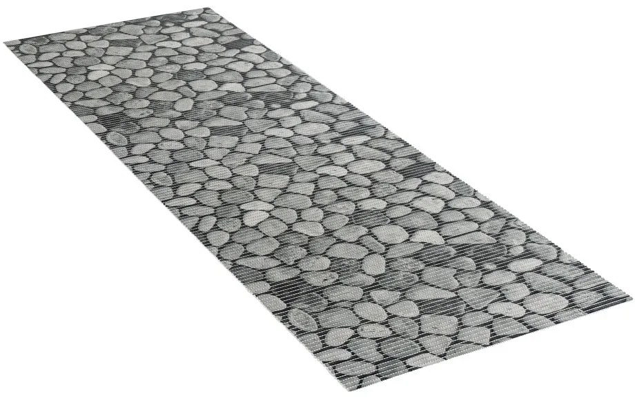 Szürke műanyag fürdőszobai kilépő 65x200 cm Sassi – Wenko