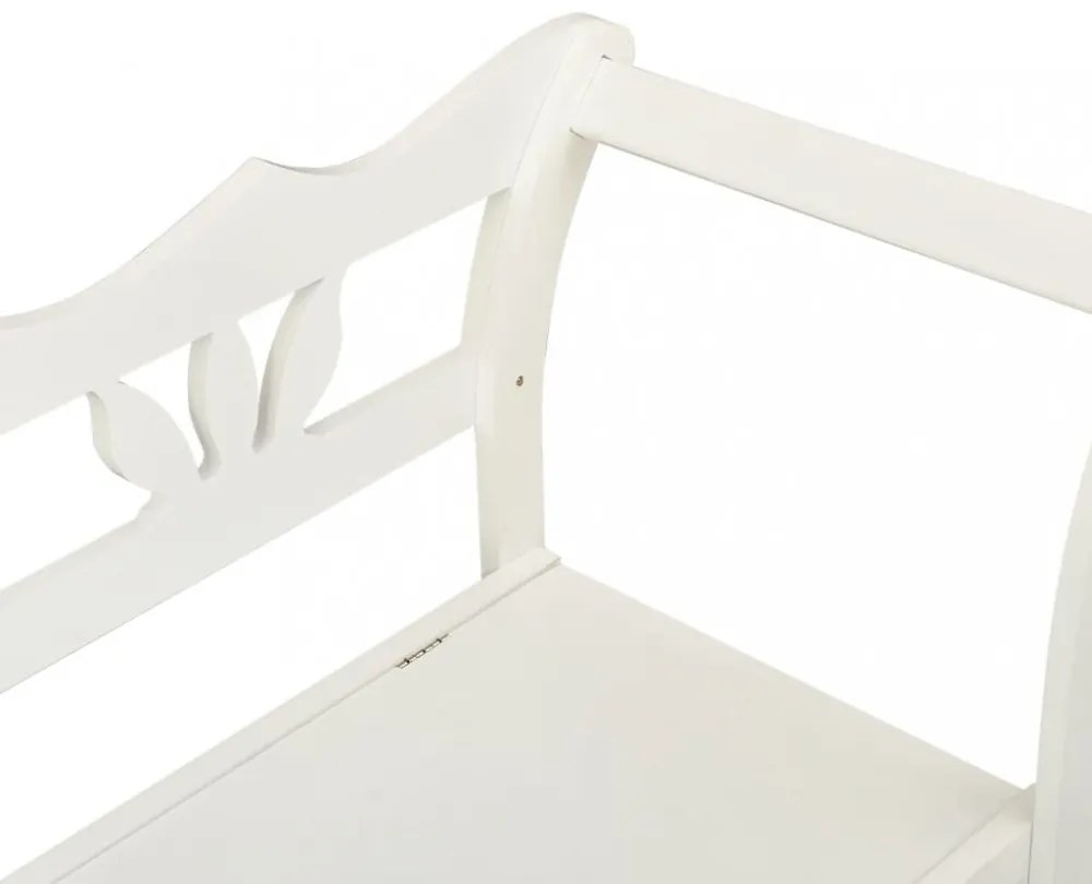 fehér tömör fenyőfa pad 107 x 45 x 75,5 cm