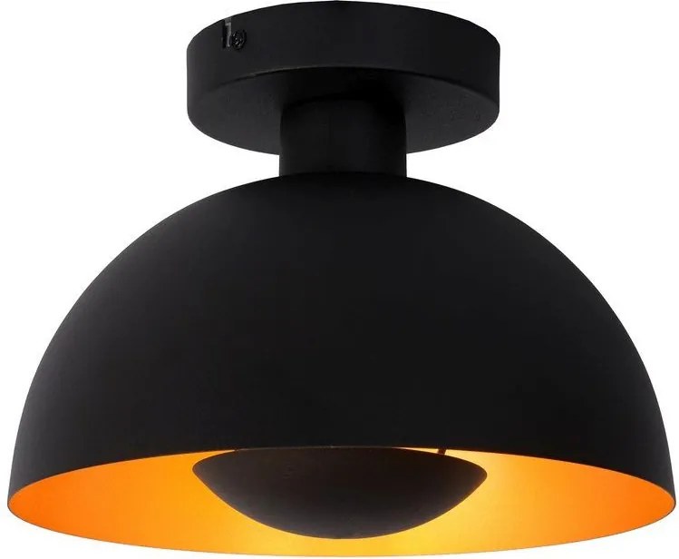 LUCIDE 45196-01-30 SIEMON Modern Mennyezeti Lámpa Fekete E27 IP20