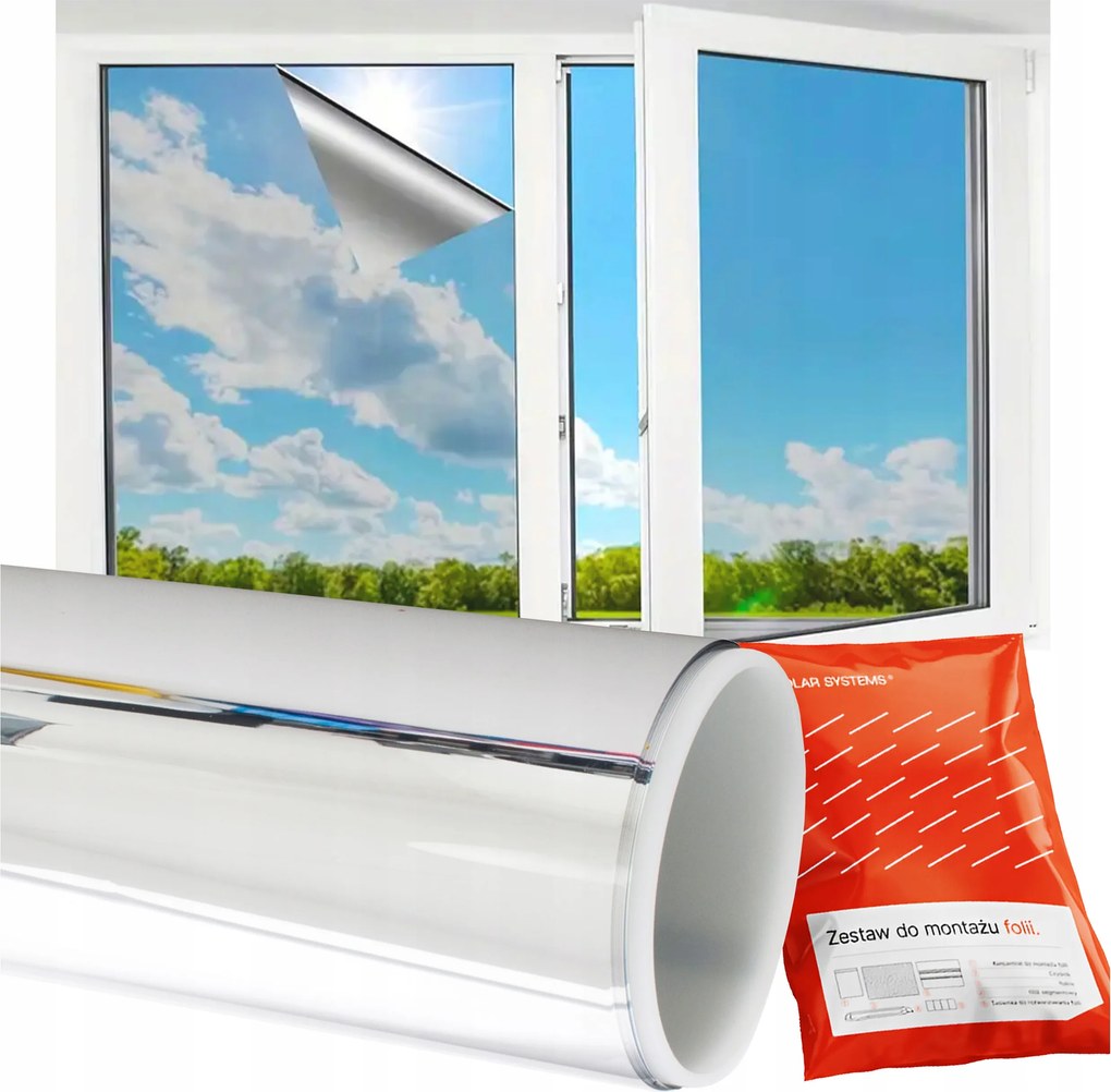 Napvédő fólia Beltéri 75x350cm Ablakos Velencei tükör