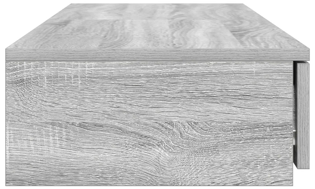 Ágytárolók Szürke Sonoma 120x36,5x16,5 cm Mérnöki Fa