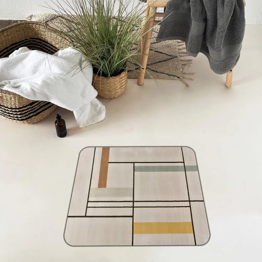 Világosbarna fürdőszobai kilépő szett 2 db-os 60x100 cm – Mila Home