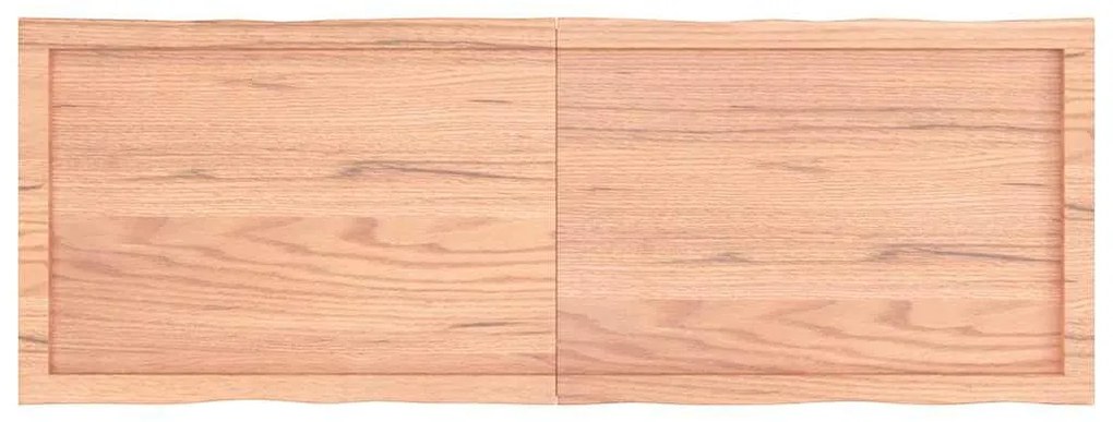 világosbarna kezelt tömör asztallap 140x50x(2-4) cm