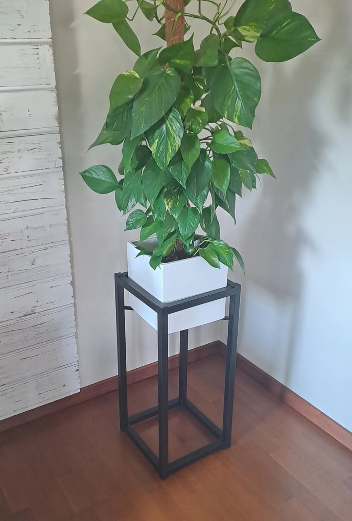 Virágágyás Állvány Fém Loft Fekete Virágos 69