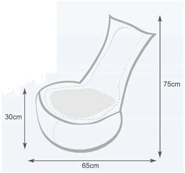 Babzsák Seat S TiaHome - Piros